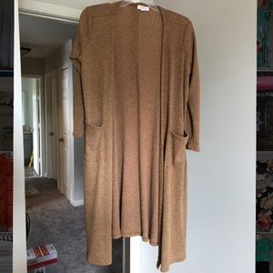 Goldish/Tan LulaRoe Sarah Cardigan
